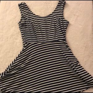 Papaya Navy & White Striped Juniors Dress